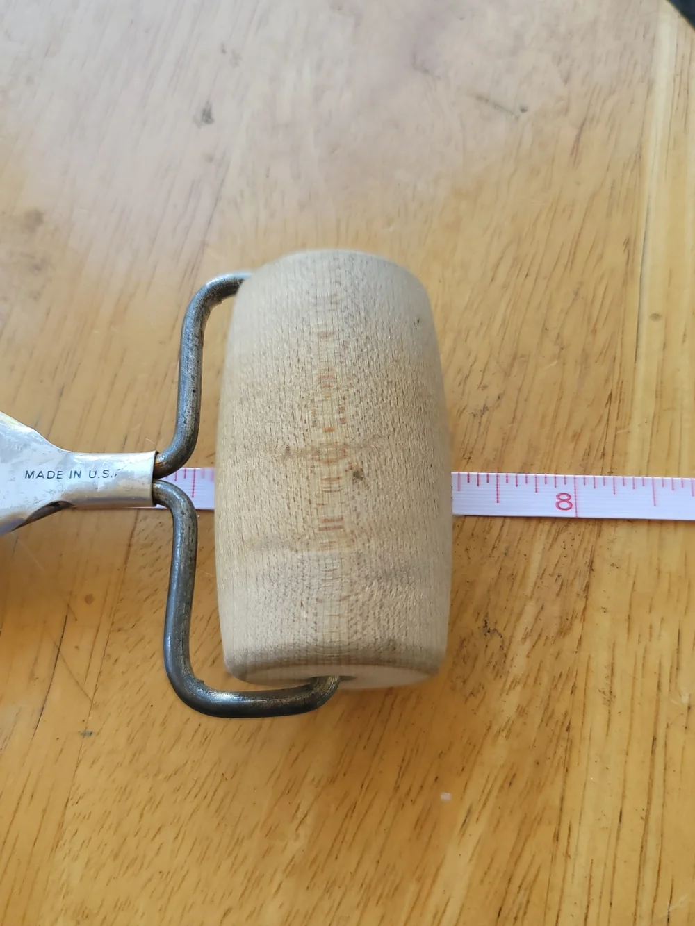 Vintage Ekco Pastry and Pizza Roller - Natural Wood Rollers